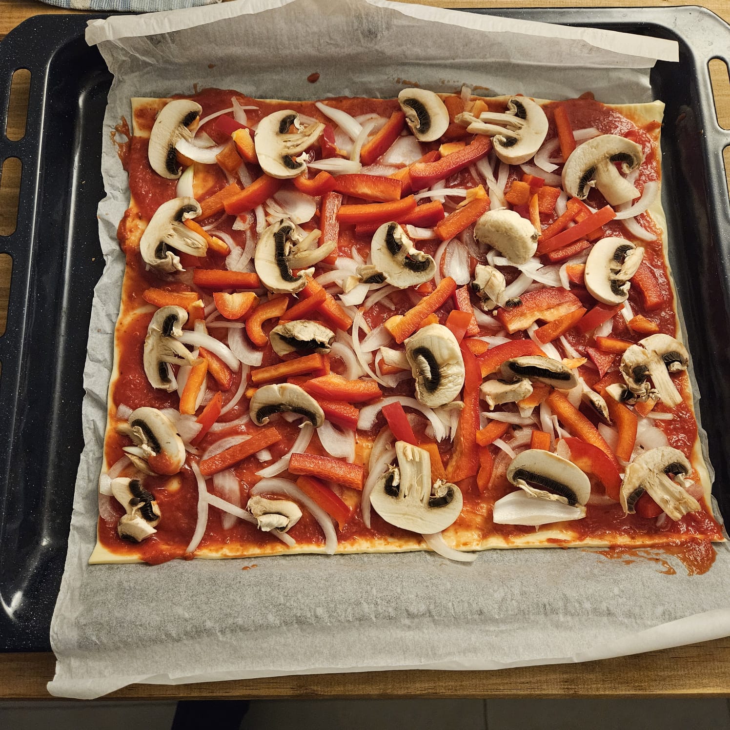 Pizza végétarienne maison